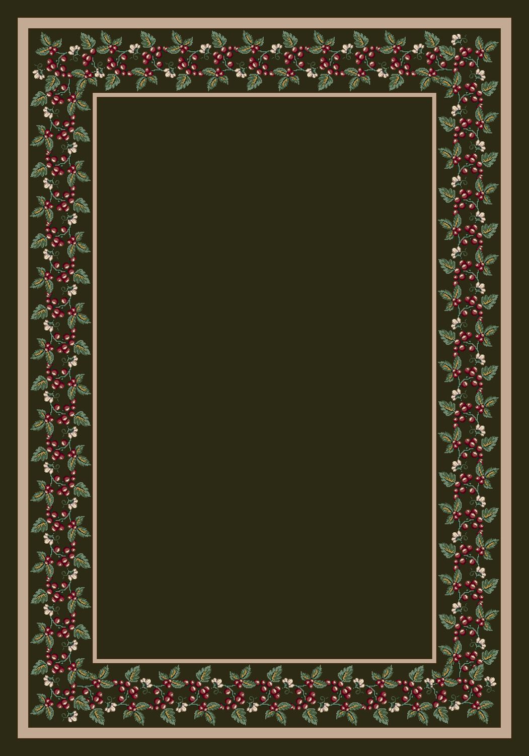 Wildberry Olive Milliken Design Center Collection Area Rug