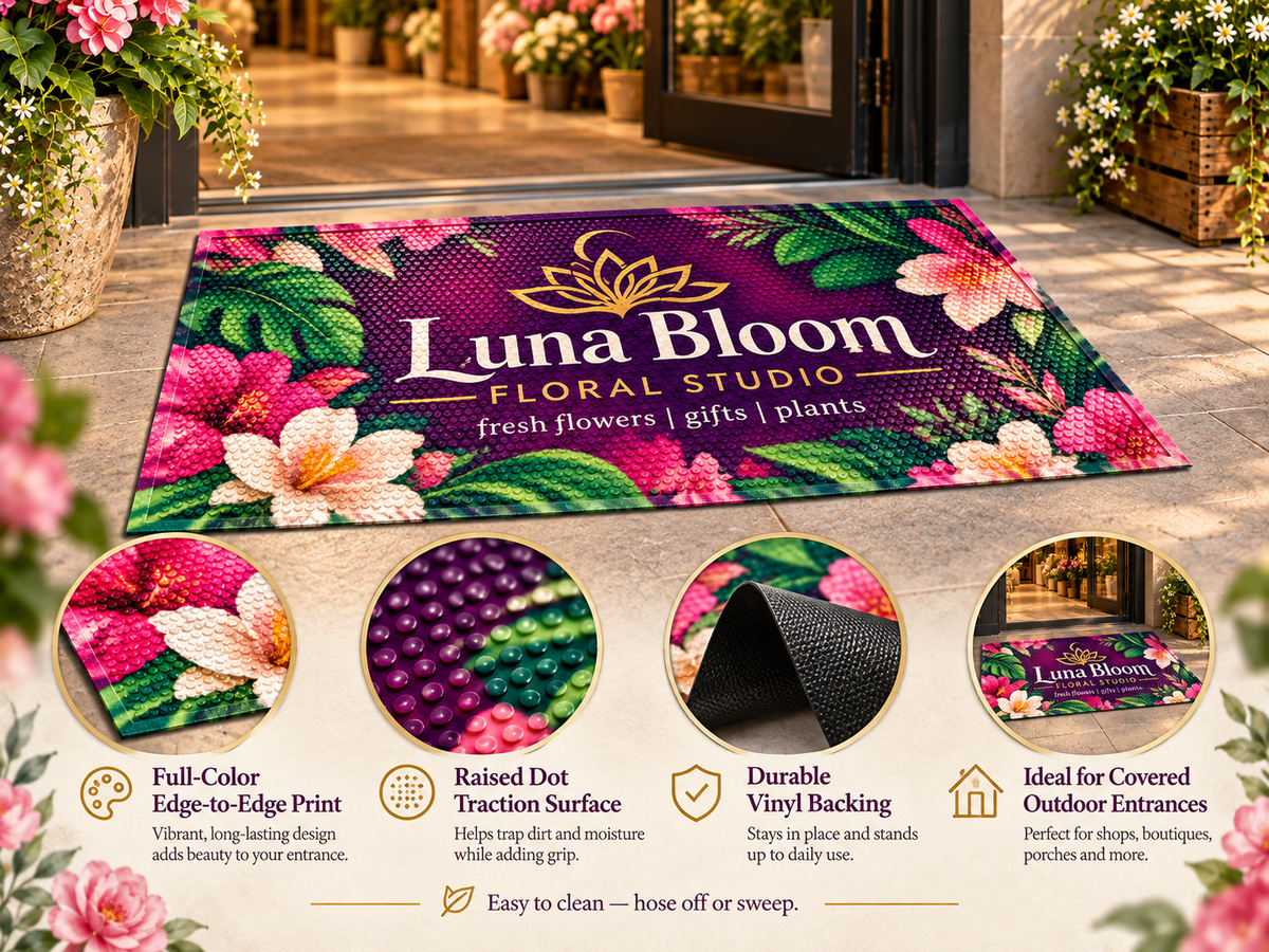 Vinyl Logo Scraper Mat features and benefits