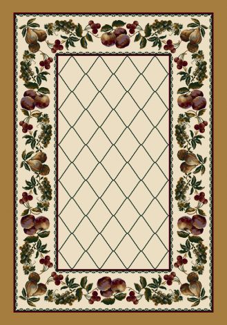 Fruit Medley Opal Topaz Signature Collection Area Rug