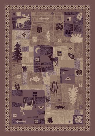 Deer Trail Light Amethyst Signature Collection Area Rug