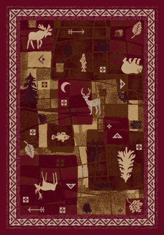 Deer Trail Brick Signature Collection Area Rug