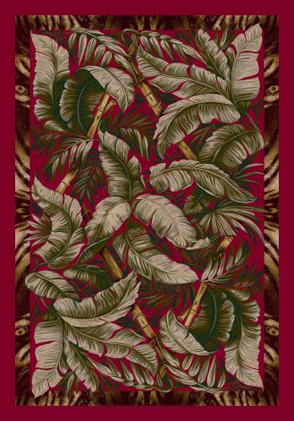Jungle Fever Ruby Signature Collection Area Rug