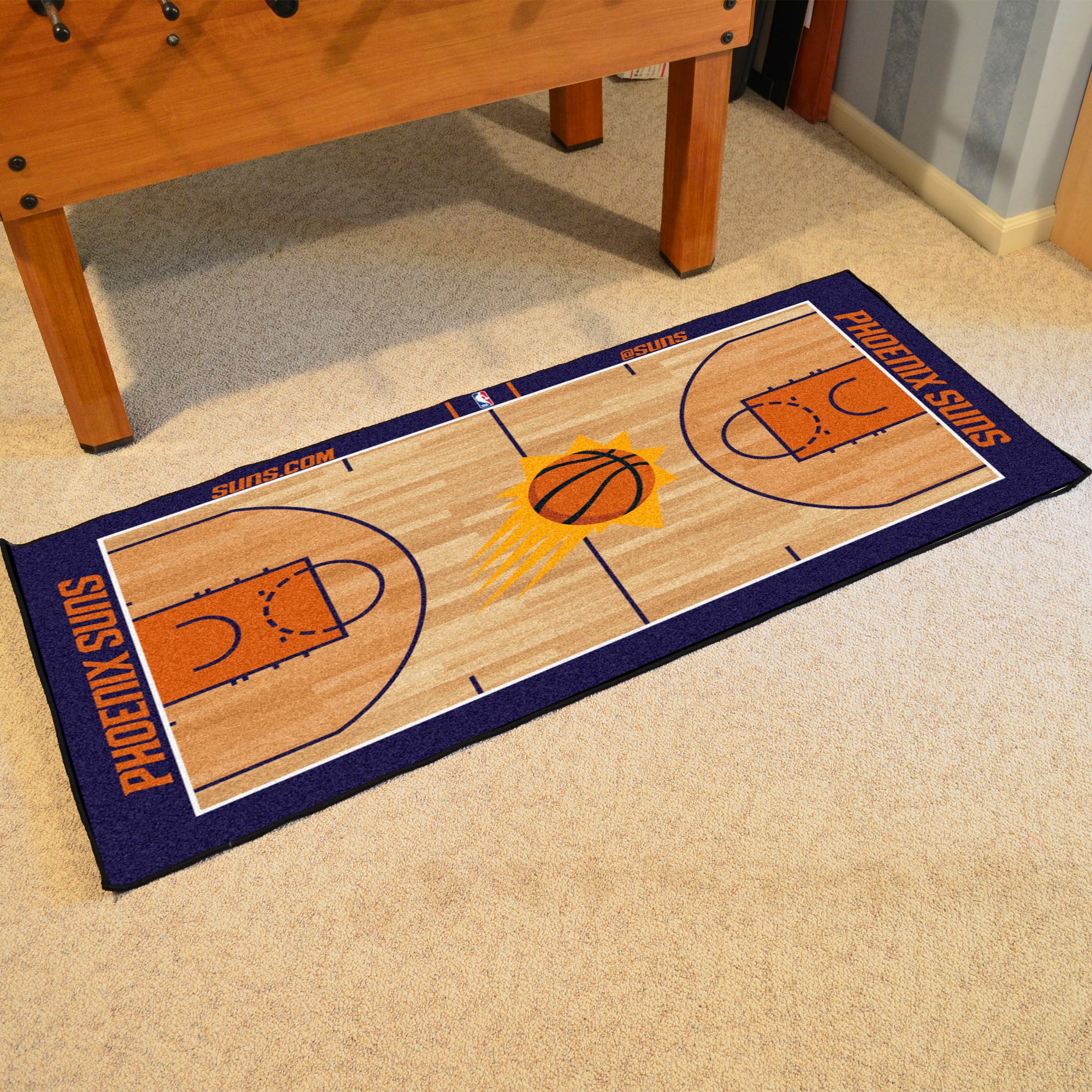 NBA Retro Phoenix Suns Purple 2 ft. x 3 ft. Starter Mat Area Rug