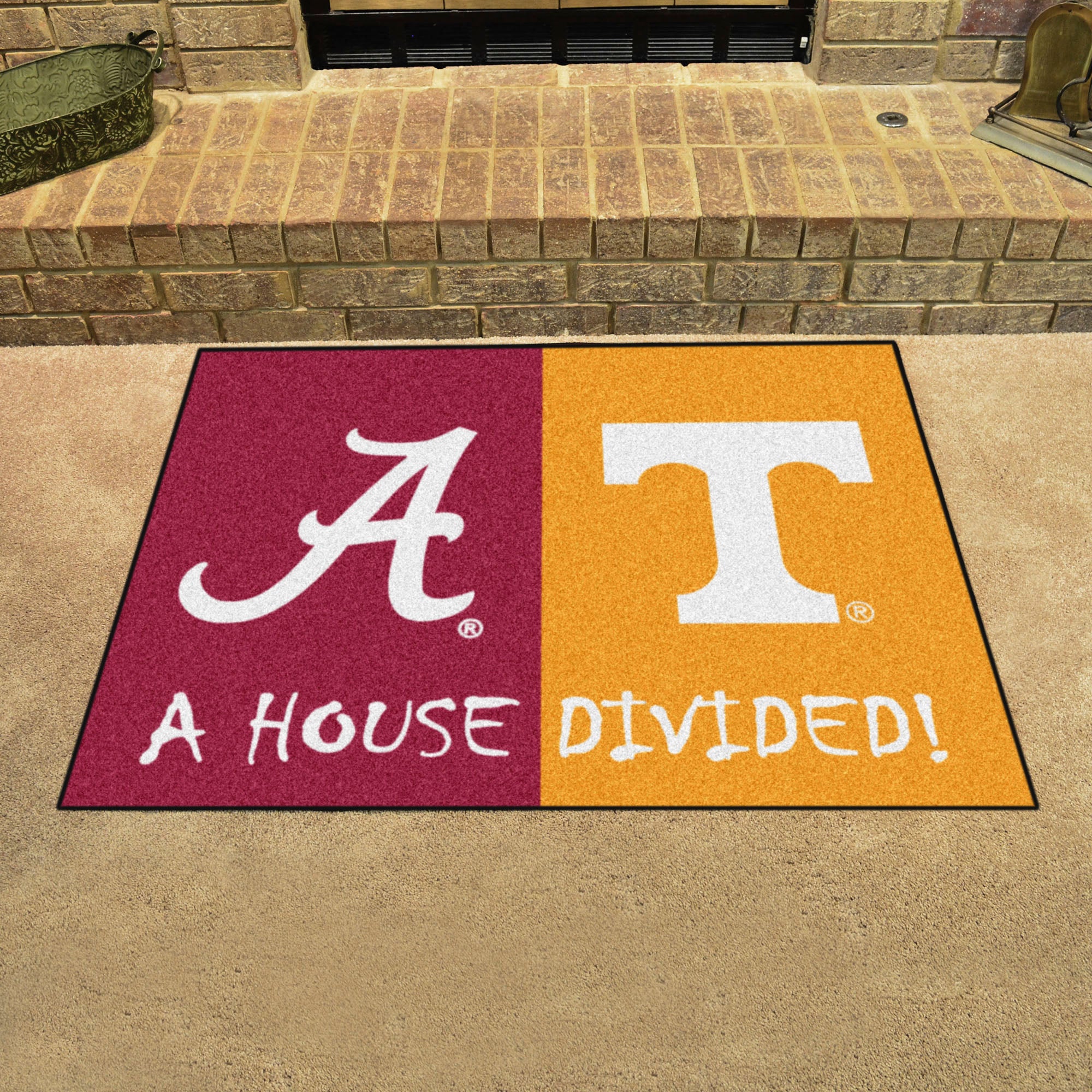 House Divided Alabama Tennessee Collegiate Mat Made In The Usa 0006