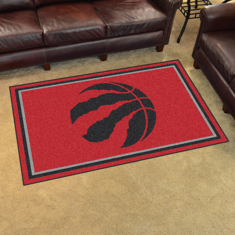 Toronto Raptors NBA 4x6 Plush Rug