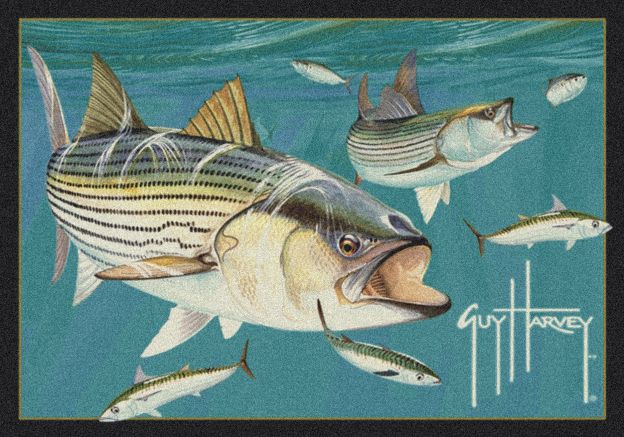 Striped Bass Guy Harvey Collection Area Rug