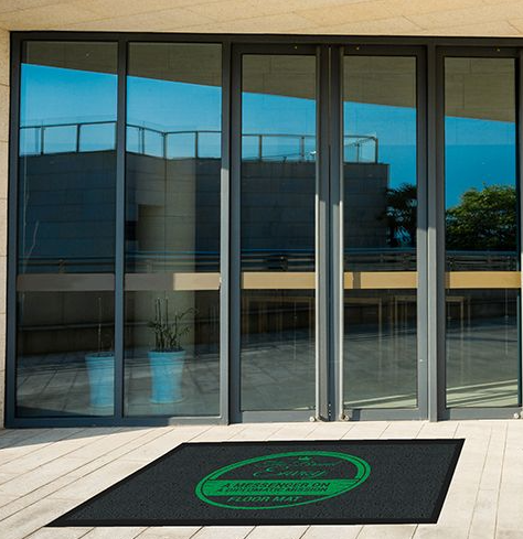 Custom outdoor logo mat