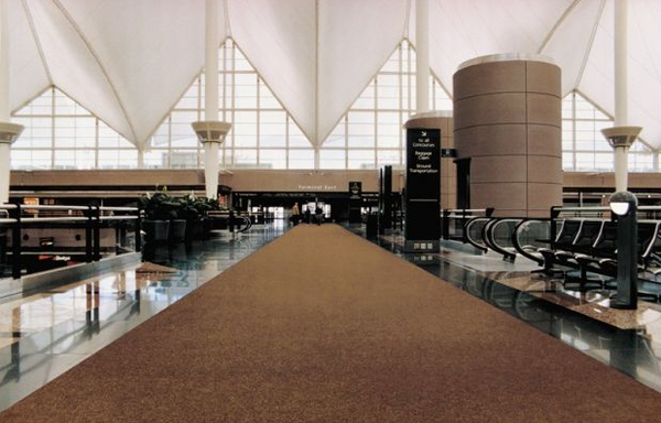 Airport brown carpets