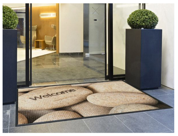 Outdoor custom logo mat
