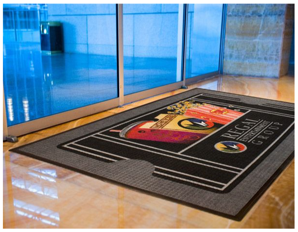 Movie theater custom floor mat