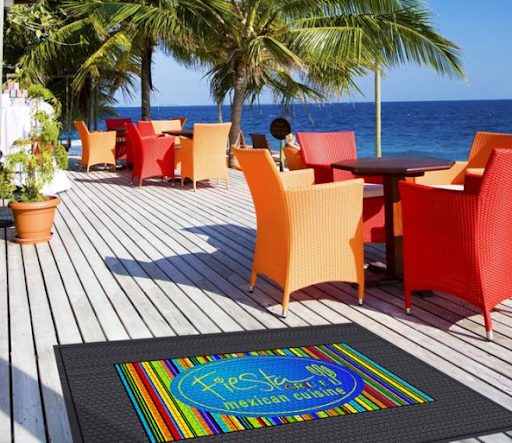 Outdoor custom logo mat