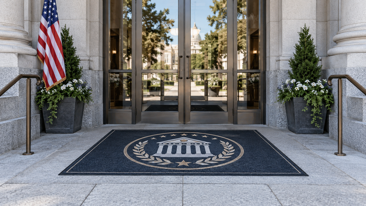 Outdoor Government Logo Mats