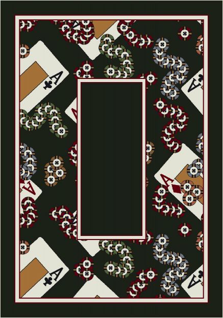 4 Of A Kind Border Theme Rugs 2 Collection Area Rug