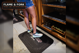 Anti-Fatigue Full Color Custom Logo Mat shown in a commercial setting