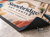 Berber Impressions HD Logo Mat edge and backing construction