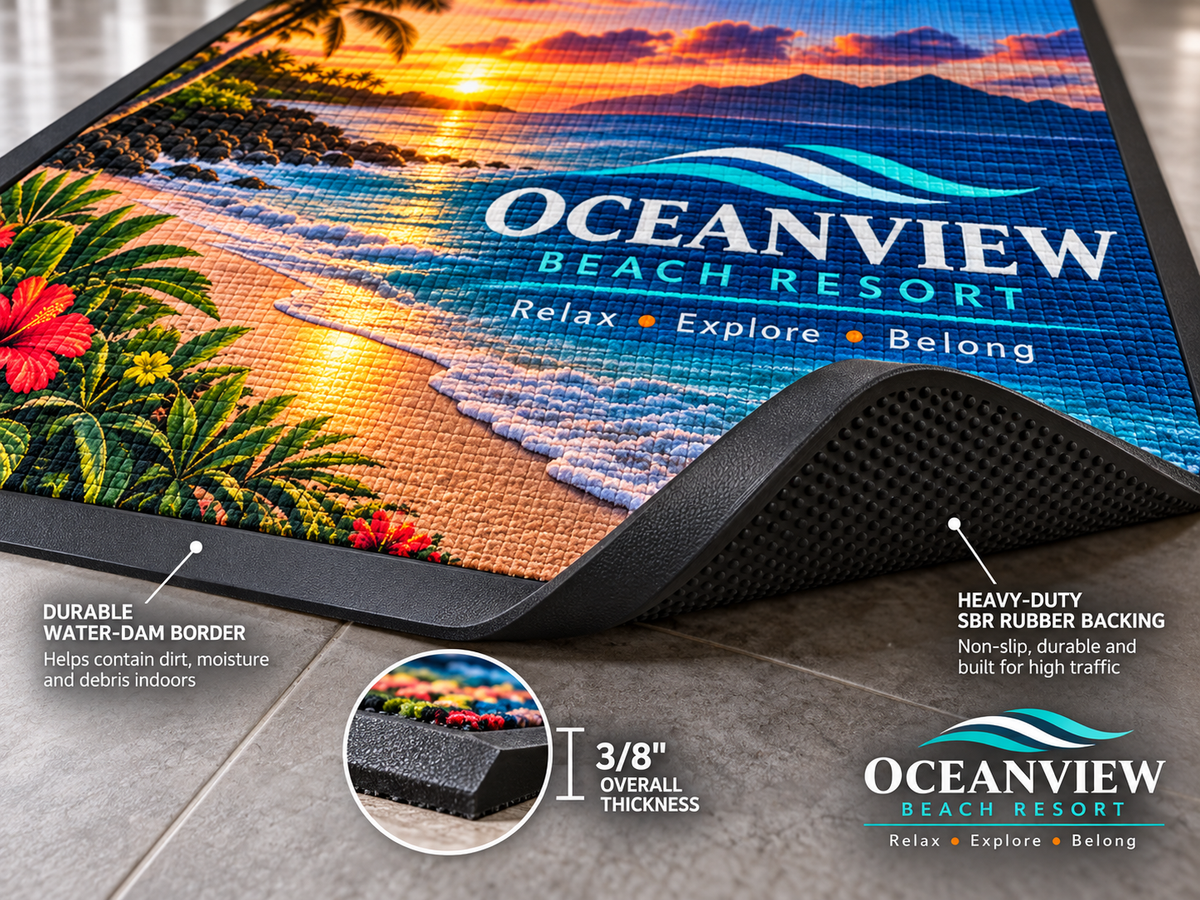 Channel Impressions HD Logo Mats edge and backing construction