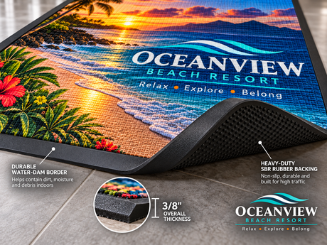 Channel Impressions HD Logo Mats edge and backing construction