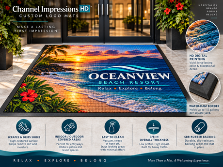 Channel Impressions HD Logo Mats features and benefits