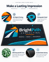 Computer Dyed HD Custom Logo Floor Mat features and benefits