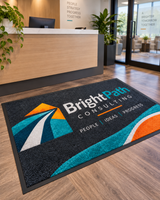 Computer Dyed HD Custom Logo Floor Mat custom mat product view