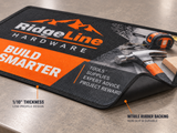 Counter Custom Logo Mat edge and backing construction