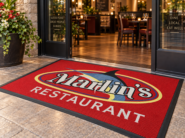 Custom Berber Inlay Logo Mat custom mat product view