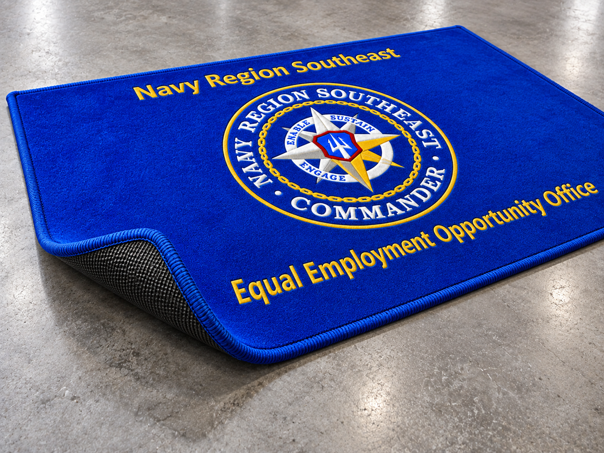 Custom Logo Elegant Shaved Rug edge and backing construction