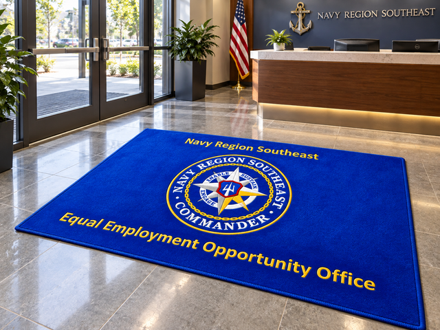 Custom Logo Elegant Shaved Rug custom mat product view