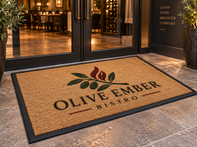 Designer Coir Custom Logo Mat custom mat product view