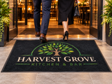 Prestige Vinyl Logo Mat shown in a commercial setting