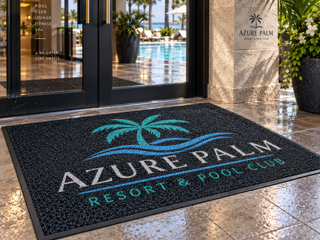 Spaghetti Image Logo Mat custom mat product view