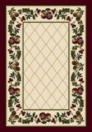 Fruit Medley Opal Garnet Signature Collection Area Rug
