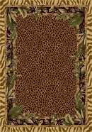 Jungle Safari Pale Topaz Signature Collection Area Rug