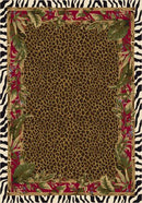 Jungle Safari Ruby Signature Collection Area Rug