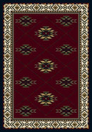 Shiba Garnet Sapphire Signature Collection Area Rug