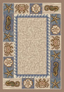 Sea Life Sandstone Signature Collection Area Rug