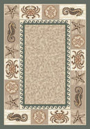Sea Life Light Aqua Signature Collection Area Rug