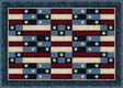America Patchwork Denim Seasonal Collection Area Rug