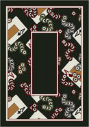 4 Of A Kind Border Theme Rugs 2 Collection Area Rug