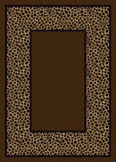 Simaruba Cheetah Border Milliken Design Center Collection Area Rug