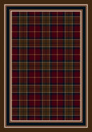 Magee Plaid Garnet II Milliken Design Center Collection Area Rug