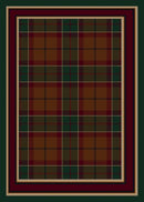Magee Plaid Amber Emerald II Milliken Design Center Collection Area Rug