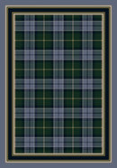 Magee Plaid Emerald Lapis II Milliken Design Center Collection Area Rug