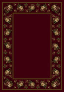 Floral Lace Cranberry II Milliken Design Center Collection Area Rug