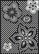 Eyelet Mod Black & White Collection Area Rug