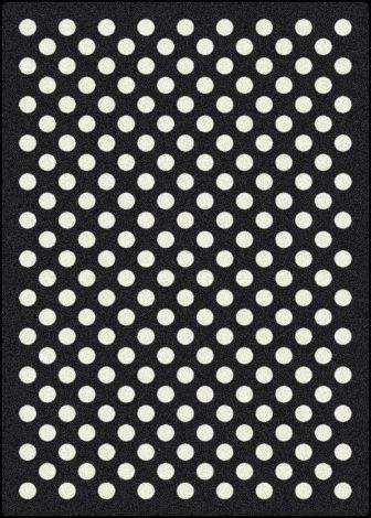 Eclipse Nightfall Black & White Collection Area Rug