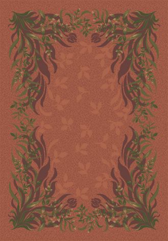 Baskerville Sorrell Pastiche Collection Area Rug