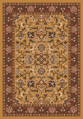 Abadan Spice Gold Pastiche Collection Area Rug