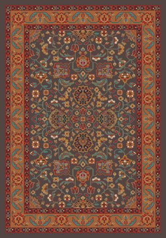 Abadan Tin Roof Grey Pastiche Collection Area Rug
