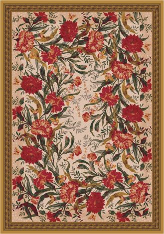 Barrington Court Curry Pastiche Collection Area Rug